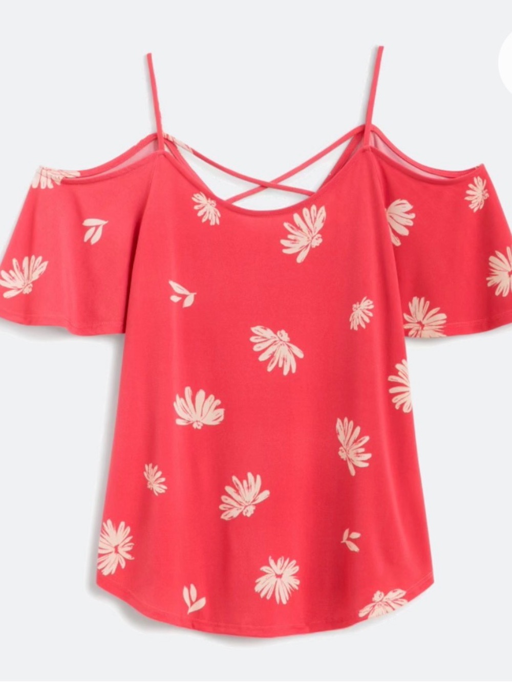 Cold shoulder top size xxl